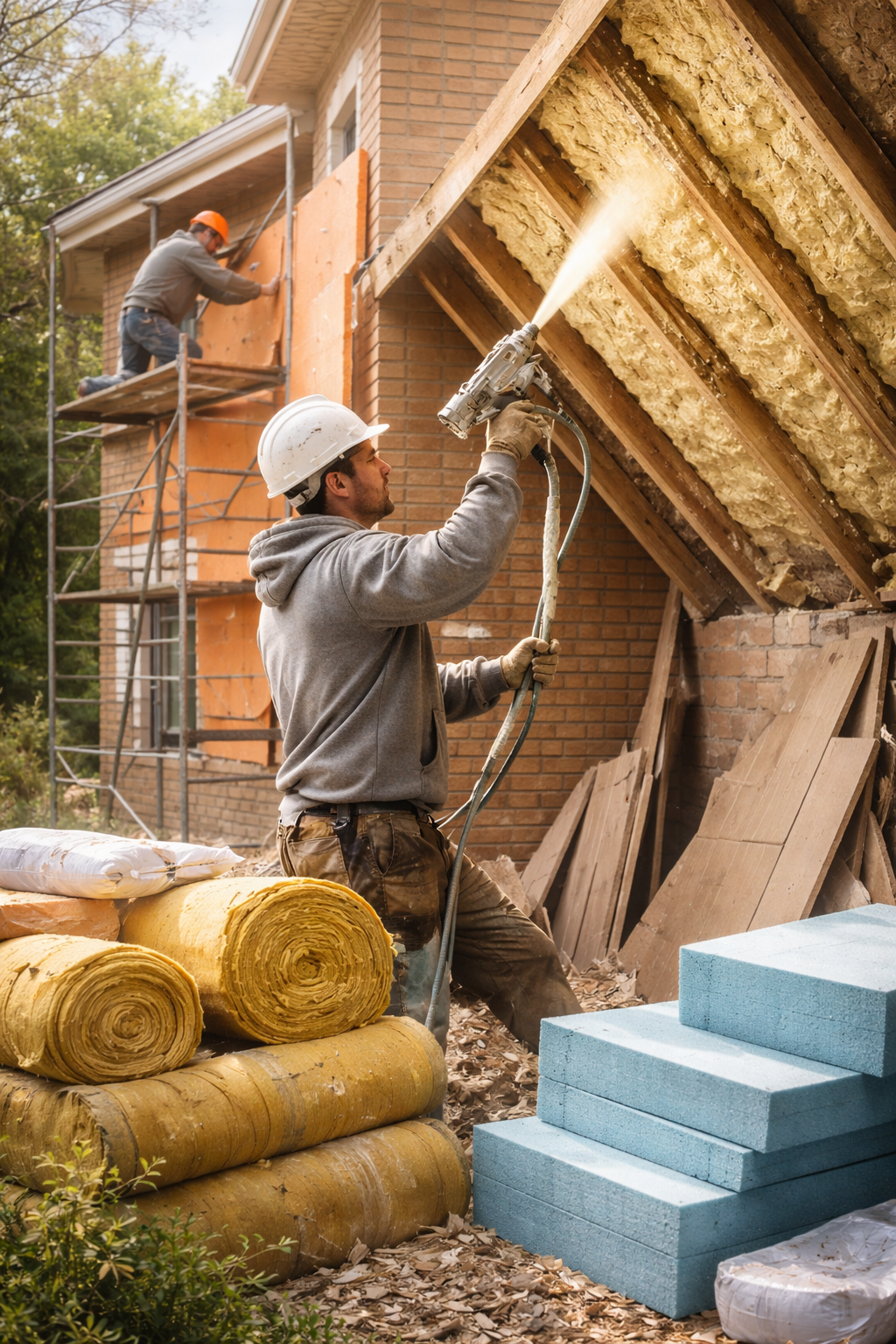 Утепление домов в Салехарде под ключ от 4496 руб/м2 | Профессионально — ТепломастерСлх