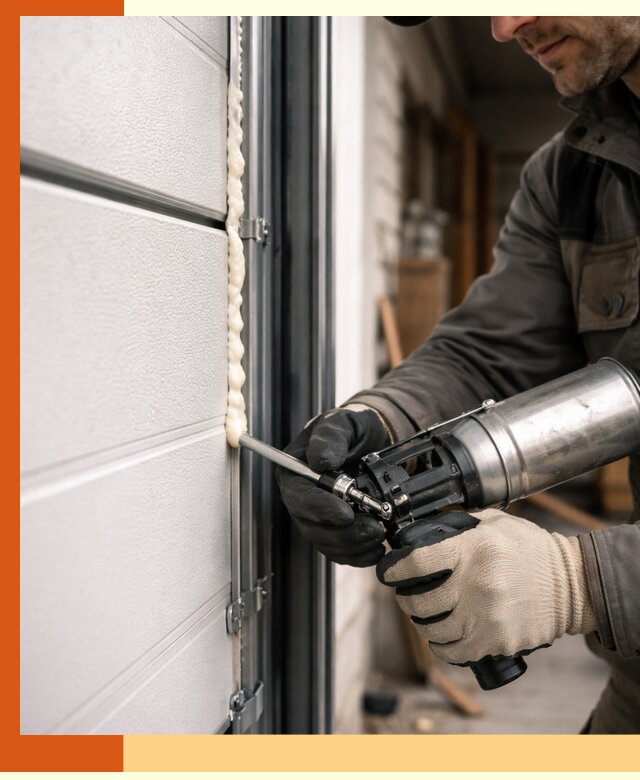 Заполнение пустот ворот в Салехарде профессионально и герметично